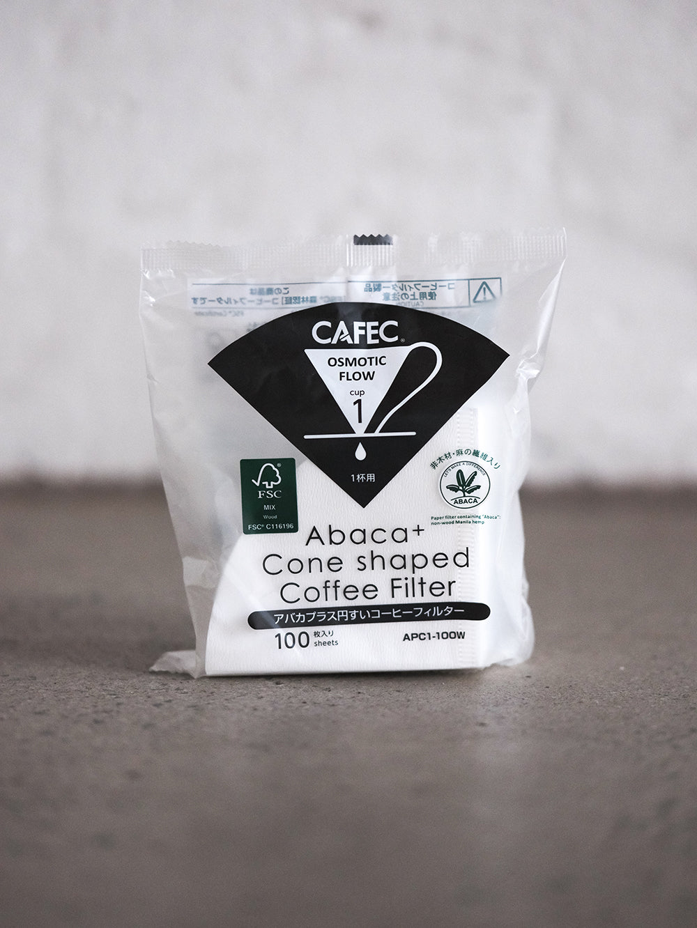 Cafec Abaca Plus Cone Shape Filter Paper