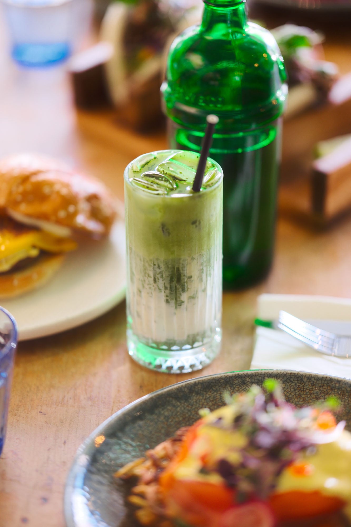 Matcha and coffee in Northcote