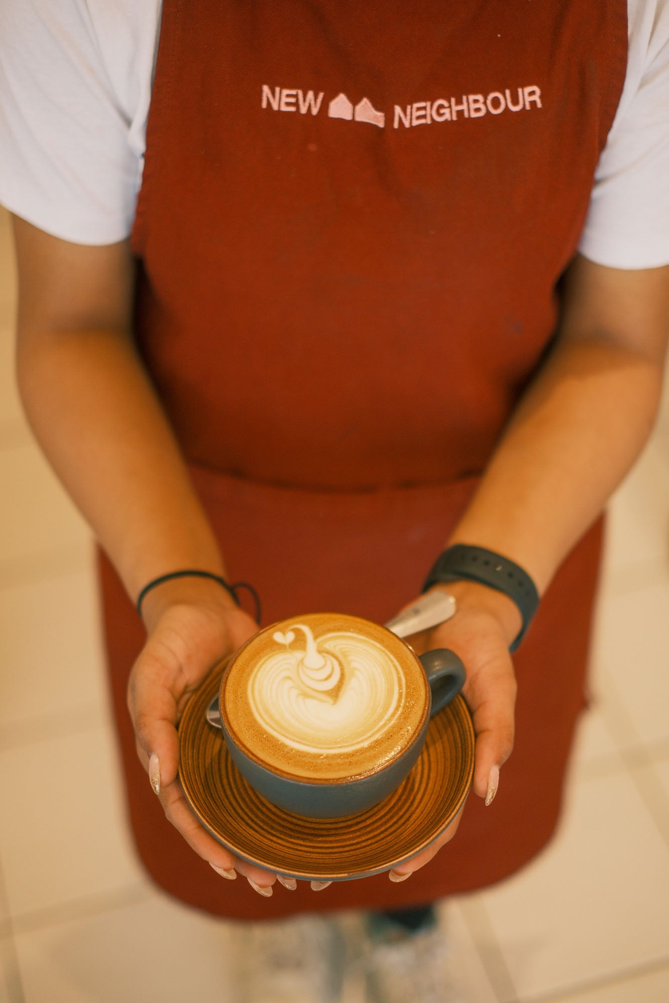 latte art Montmorency coffee New Neighbour